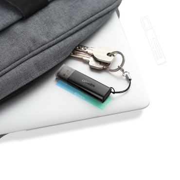 SD TF memory card reader for USB 3.0 black