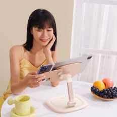 Stand ajustável no tablet e telefone seashell série rosa