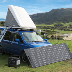 Camping Solar Charger Solar Panel Folding 400W Sort