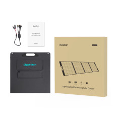 Camping solar charger Solar panel Folding 400W black