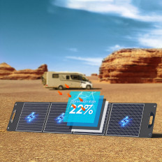 Kemping Solar Charger Solar Panel Összecsukható 300W fekete