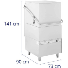 Vaatwasser voor gerechten Glazen platen Mand 50 x 50 cm tot 30 cycli / H 8600 W