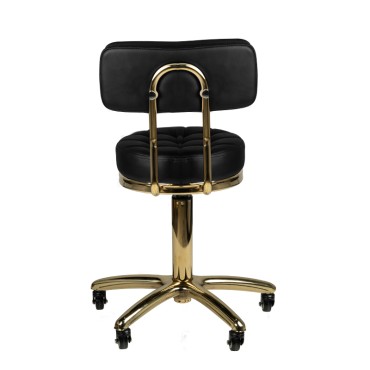 Kosmetisk skammel guld AM-961 sort — bagfra