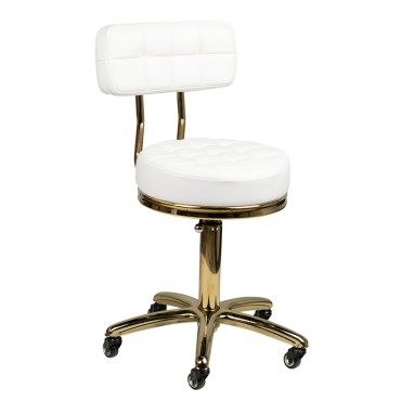 Kosmetikpall Guld AM-961 Vit — framsida