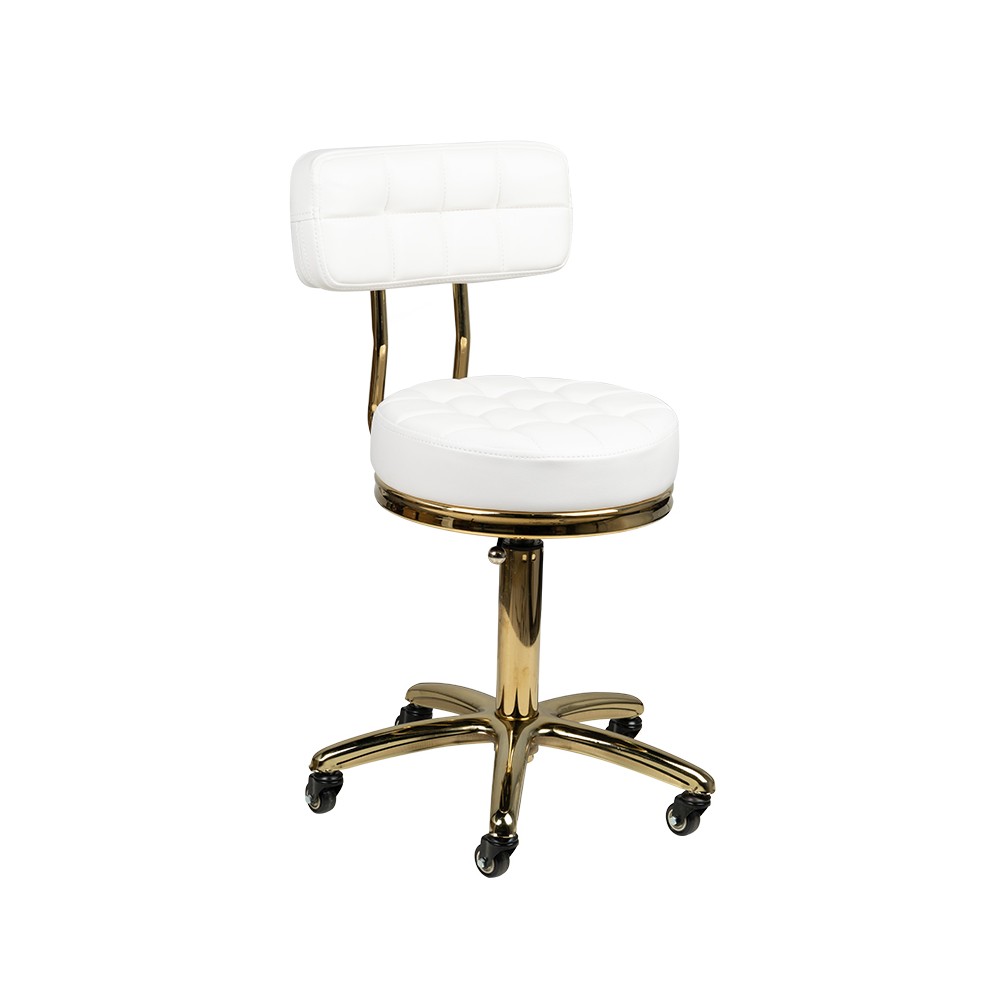 Kozmetični stol zlati am-961 bel — sprednji pogled