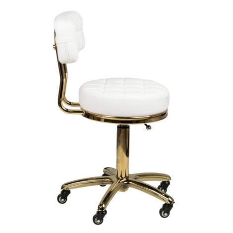 Cosmetic Stool Gold AM-961 valkoinen — sivu
