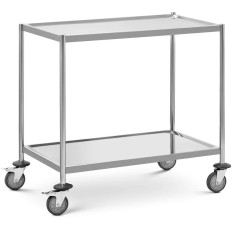 Køkkenvogn til servering 2 hylder 82 x 50 cm til 40 kg