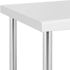 Table Worktop CENTRAL STEEL STEEL ON RAWS WITH A BELT 100 X 60 CM