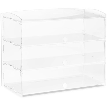 Κέικ ζάχαρης μπισκότων στα επιδόρπια muffins με ακρυλικά 3 ράφια