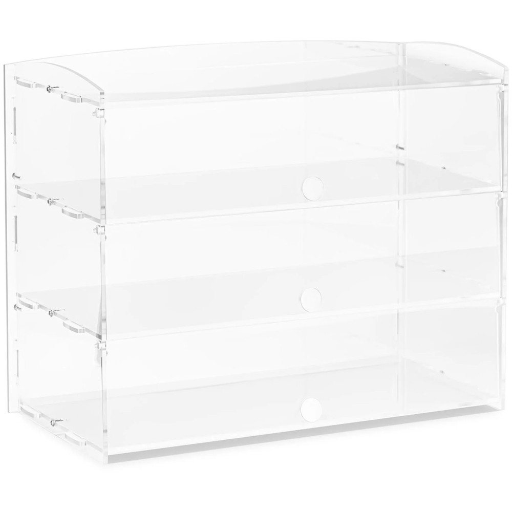 Cake cukraus slapukas ant desertų bandelės su akrilo 3 lentynomis