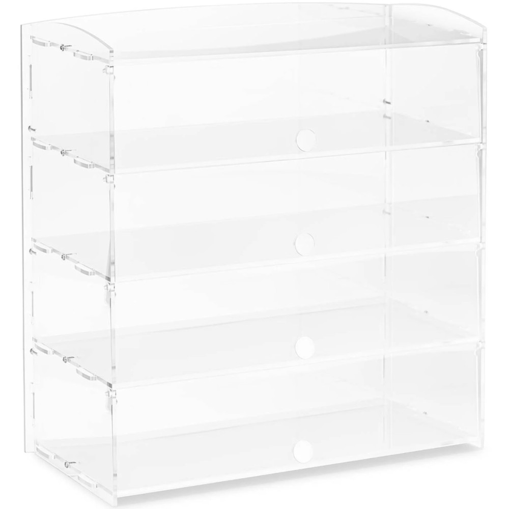 Acrylmuffins på 4 hylder