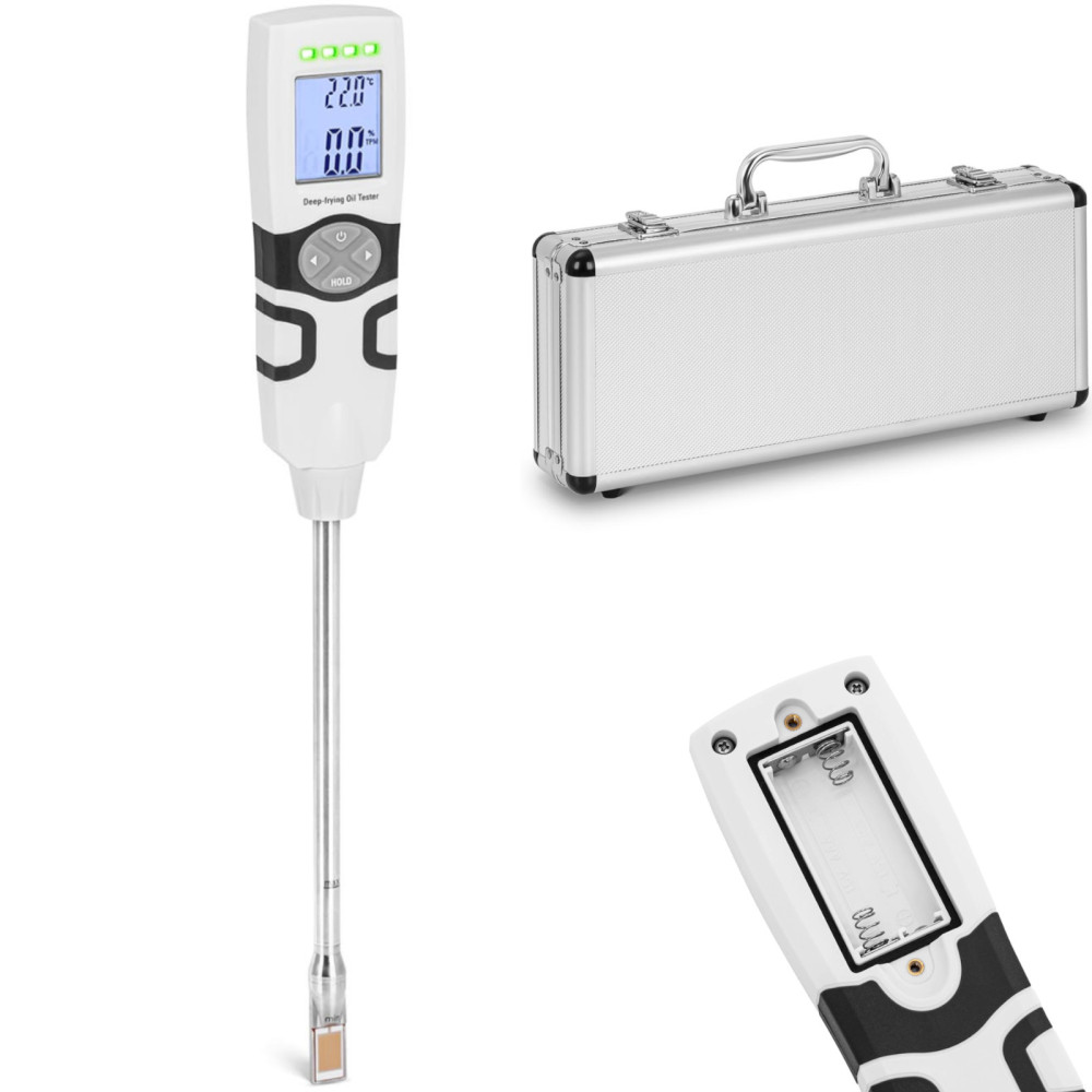 Testador de qualidade de óleo de supermercado para fritar TPM LCD 40-200 C