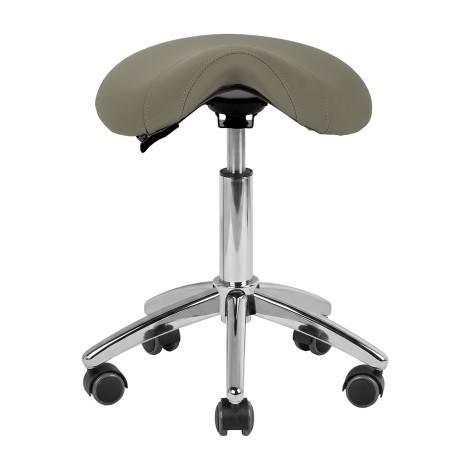 Tabouret cosmétique AM-302 gris — vue de face