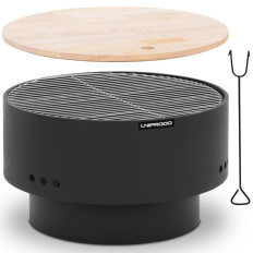 Garden hearth Grill 3in1 metal table 60 x 60 x 36 cm