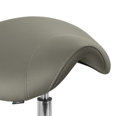 Kosmetikhocker am-302 grau — Detailaufnahme Sitz