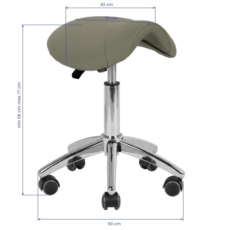 Kosmetikhocker am-302 grau