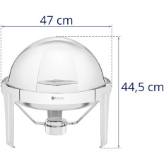 Galda sildītāja apaļš pastam ar Rolltop 6 L Cover