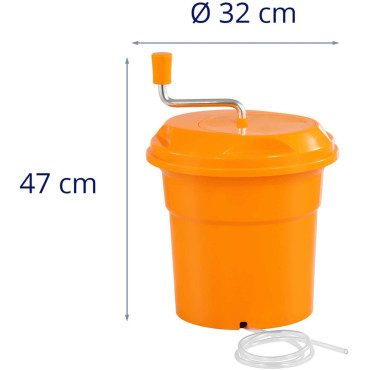 Cilindro para secagem de alface 12 l