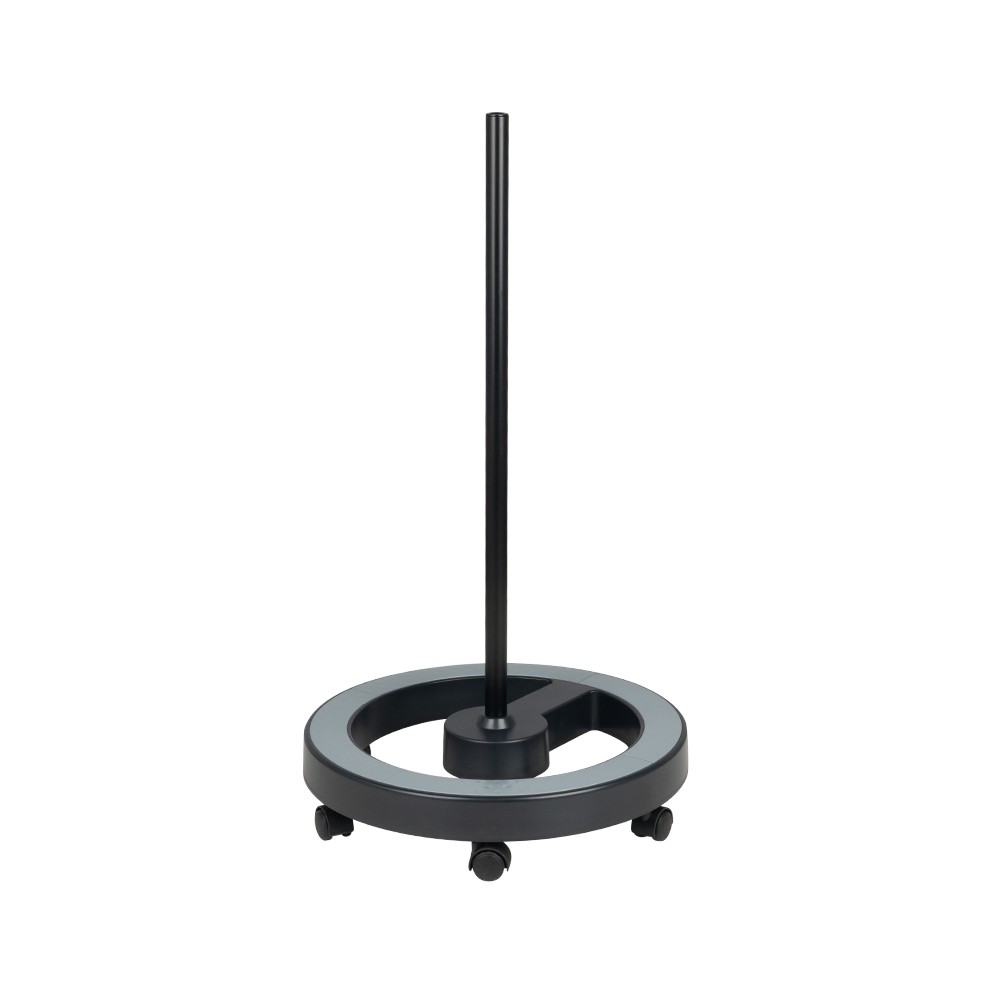 Pied de lampe noir élégant — vue de face