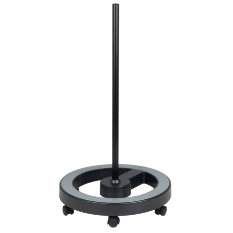 Elegantno crno postolje za lampu — pogled sprijeda