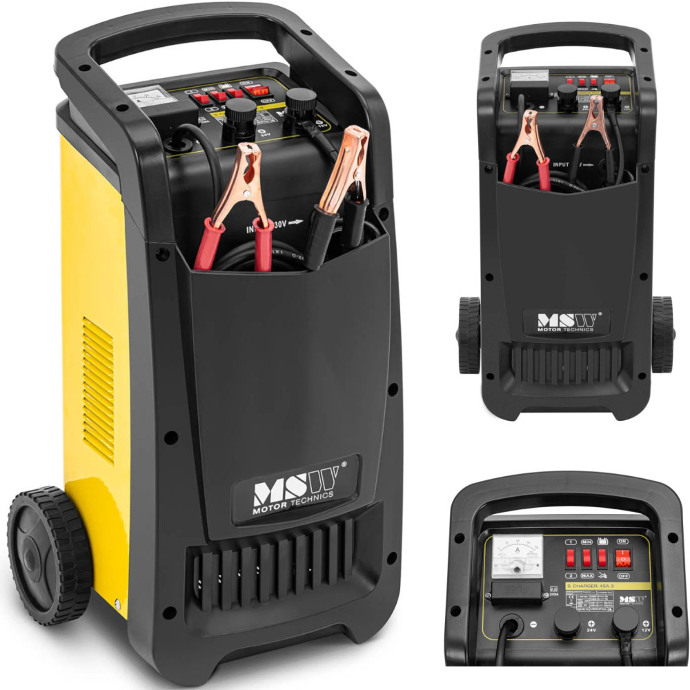 Cavaleiro de carro de oficina com start-up de emergência 12/24 v 70 a