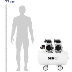 Compresor de un compresor de aire sin cuidado 100 litros 5-8 bar 3000 w