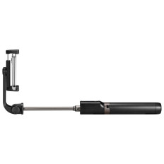 2 IN1 Teleskopiska pinnar Selfie Stick med fjärrkontroll och med stativ för svart telefonstativ