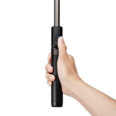 2 in1 varas telescópicas selfie vara com controle remoto e com suporte para suporte de telefone preto
