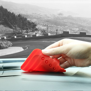Base de silicone do portador universal do carro para o telefone preto