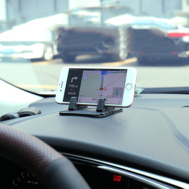 Universāls auto turētājs silikona bāze melnajam tālrunim