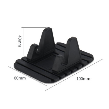 Base de silicona de soporte de coche universal para teléfono negro