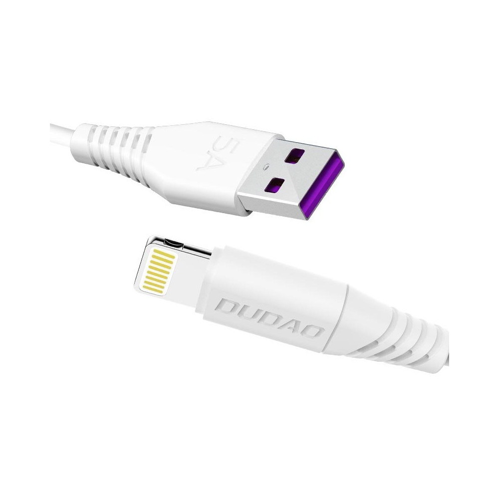 Kabeļu kabelis iPhone USB telefoniem - Zibens 5A 1m balts