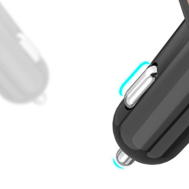 Transmissor FM MP3 Bluetooth Car Charger 2x USB Preto
