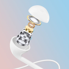 Hodetelefoner X10S Wired Mini Jack Hodetelefoner 3.5mm Hvit