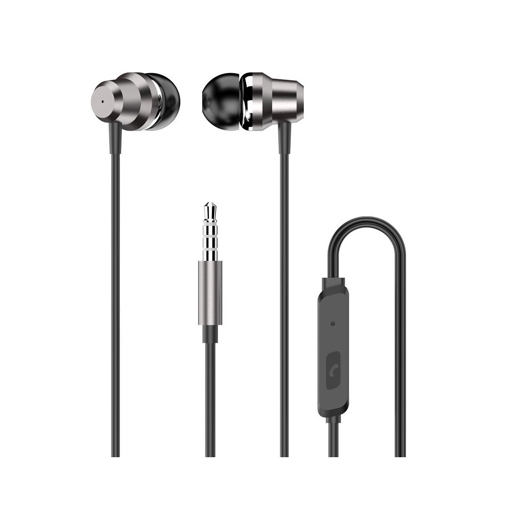 Headset X10 Pro kaukosäätimellä mikrofonilla Mini Jack 3,5 mm hopea