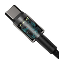 Kabel USB-C-kabel Hurtig lasting Strømlevering PD QC 100W 5A 1M SVART
