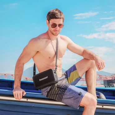 2in1 Trådlös Bluetooth-högtalare Max 80W med Powerbank Black