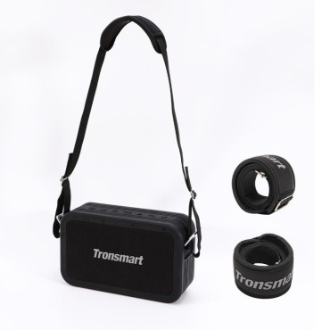2in1 Força de alto-falante sem fio Bluetooth Max 80w com Potinária Preto