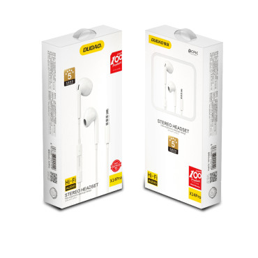 Vžišane slušalke z minimačnim priključkom 3.5mm Bela