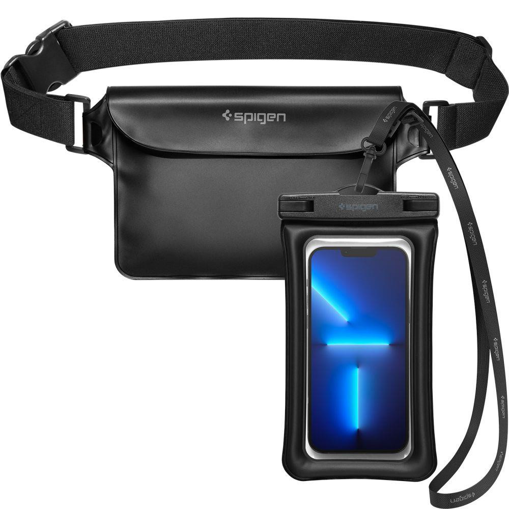 2in1 uppsättning vattentät njurpåsar 22x15cm + svart telefonväska