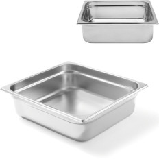 Recipiente GN 2/3 de aço inoxidável Profi linha alta. 65 mm - Hendi 801338