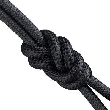 Cabo elástico durável para cobrança rápida USB-A - USB-C 100W 1M Preto