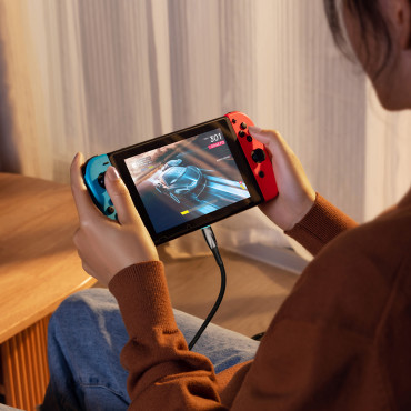 Kestävä joustava kaapeli nopean lataamiseen USB-C 100W 1m musta