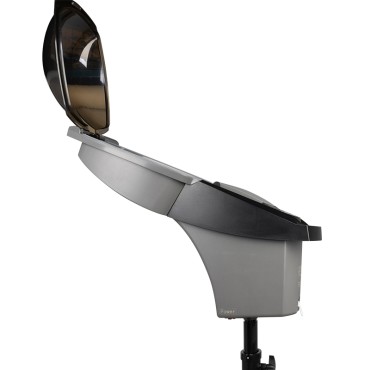 Sauna de peluquería de pie 408D gris con ozono activo — vista lateral