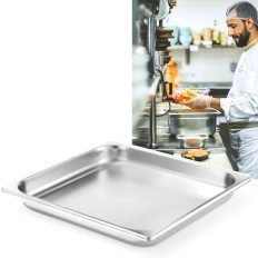 GN 2/3 Container Profi Line in acciaio inox 20mm - Hendi 801352