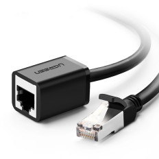 LAN Ethernet RJ45 F / UTP Cat Network Extension Cable. 6 1000mb / s 0.5m svart