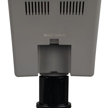 Sauna de Cabeleireiro Vertical GABBIANO 408D Cinzento com Ozono Ativo — vista traseira