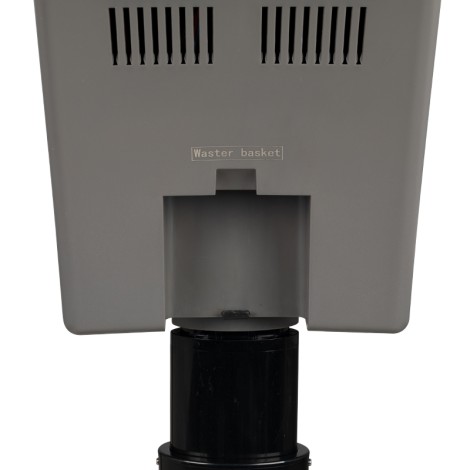 Standing hairdressing sauna 408D gray with active ozone — rear view