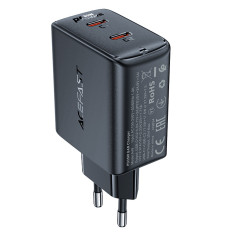 Snabb en marknadsladdare 35W PD 2x USB-C Svart