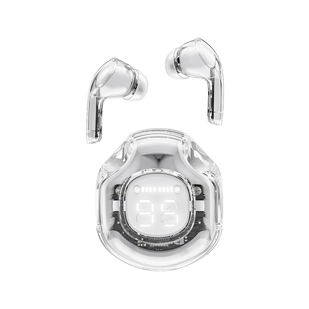 Bezdrôtové slúchadlá s bielym puzdrom Bluetooth TWS